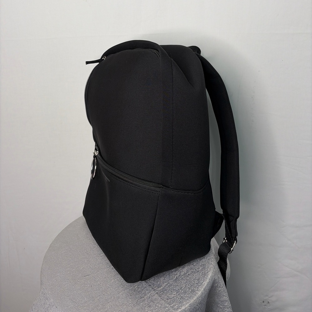 Paco Rabanne Parfums Black XL Backpack Minimalist Logo Excellent Condition(B66✨,